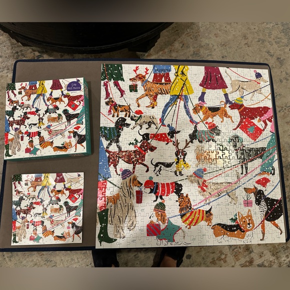 Winter Dogs 500 piece puzzle.  So fun! - Picture 2 of 5